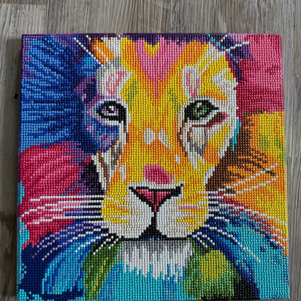 Hobby Lobby Vibrant Lion Diamond Art - Multicolor